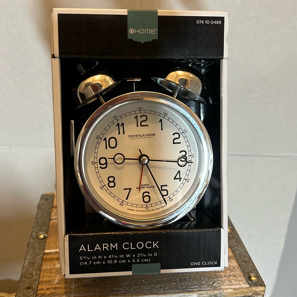 Home Alarm Table Clock. Condition is New in Box